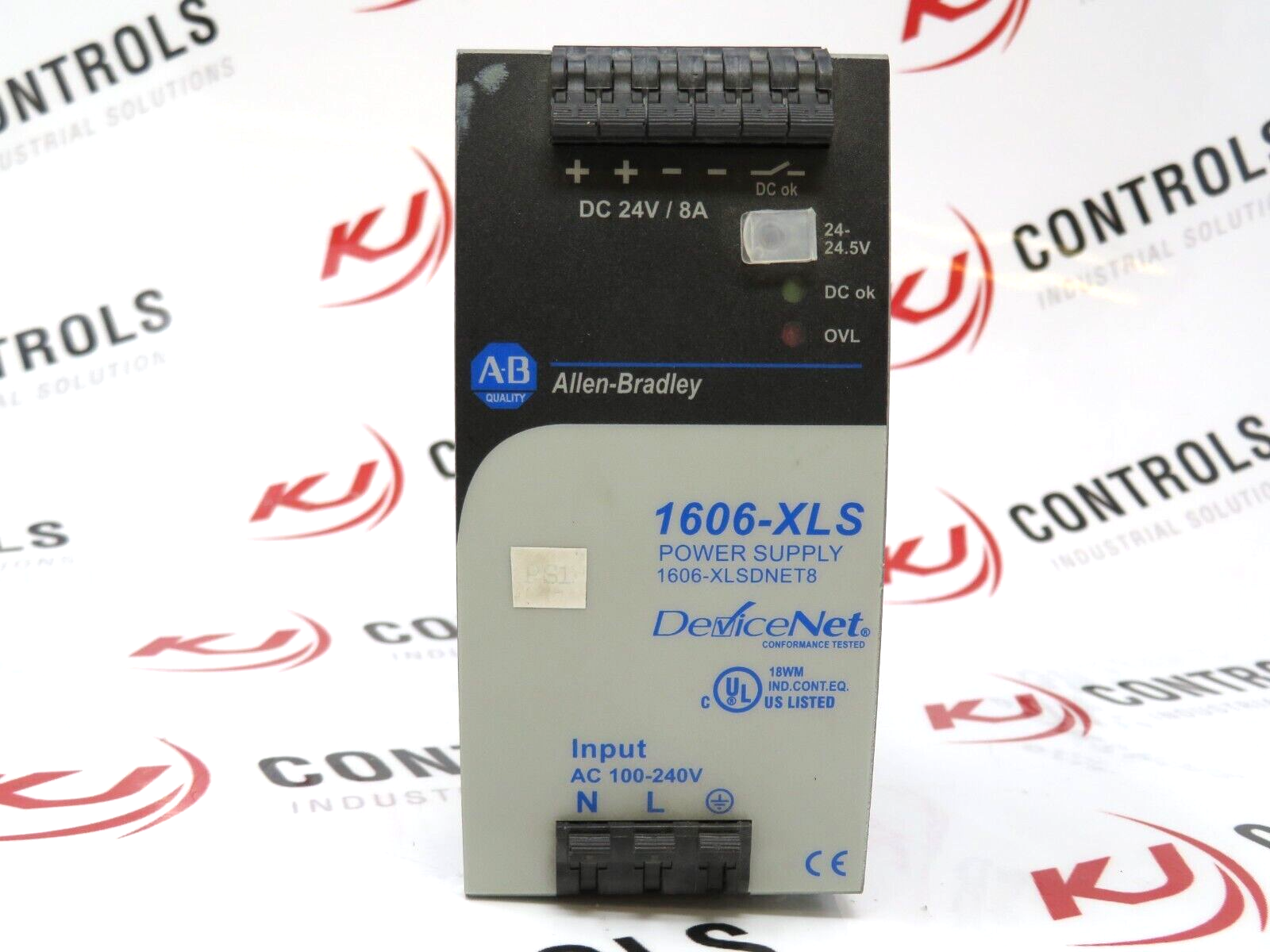 Allen-Bradley 1606-XLSDNET8 DeviceNET Power Supply 8A 50/60Hz 192W Dinrail Mount