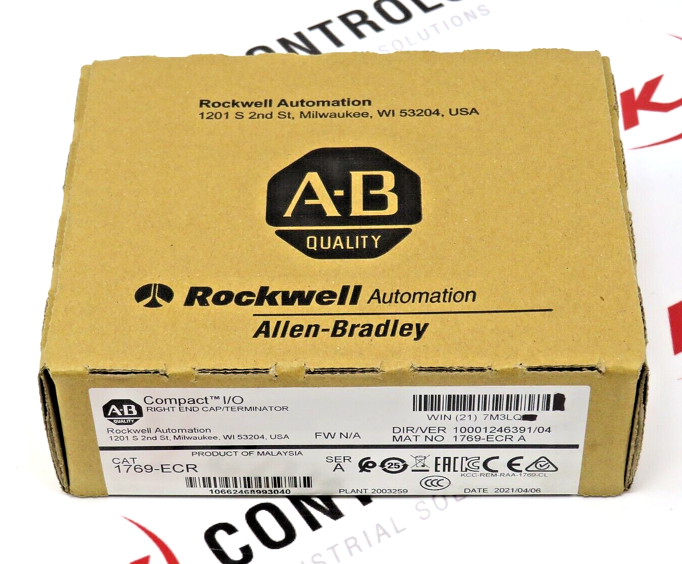 Allen-Bradley 1769-ECR Series A Compact I/O Right End Cap/Terminator