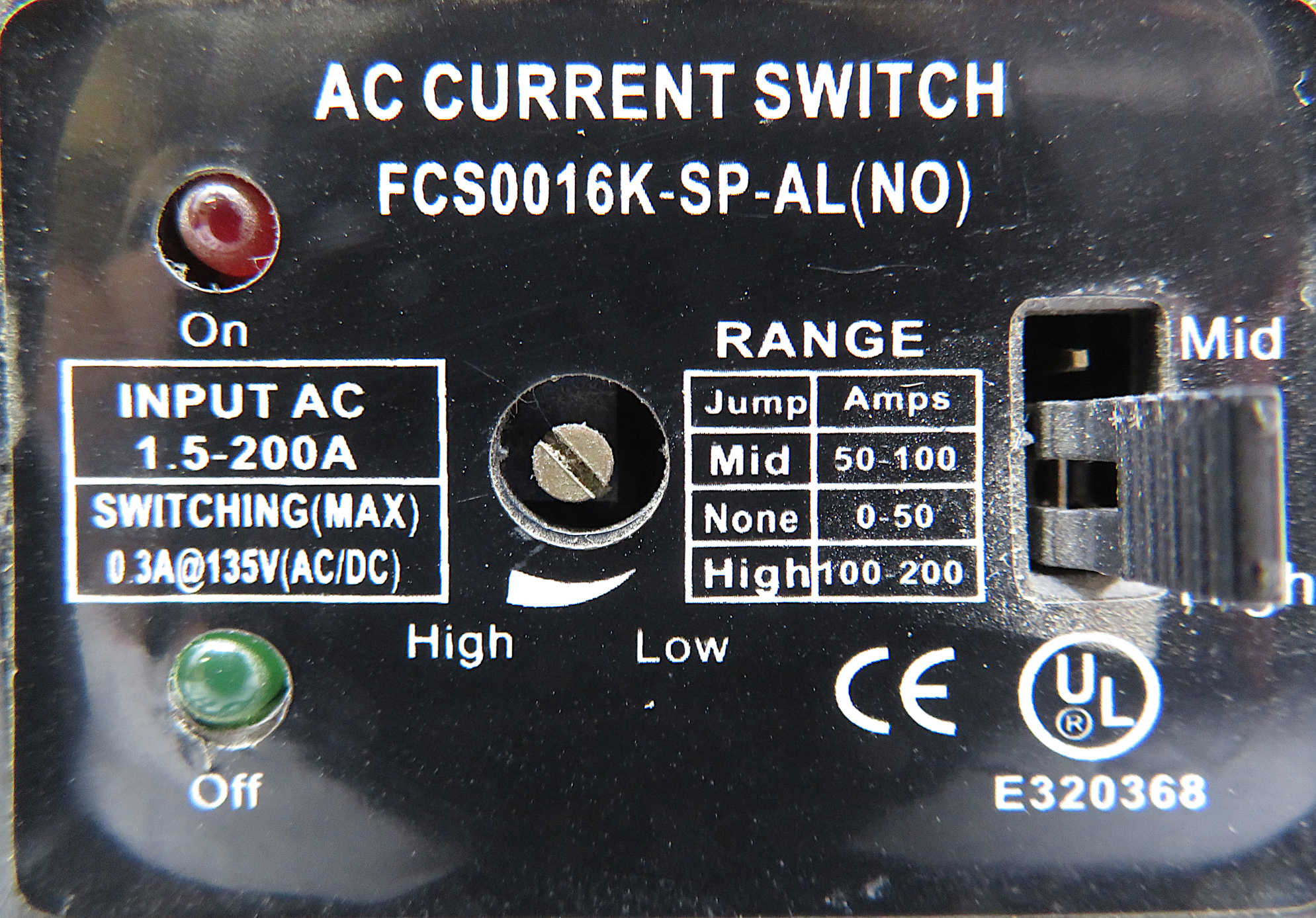 FCS0016K-SP-AL SCS1150A-LED AC Current Switch