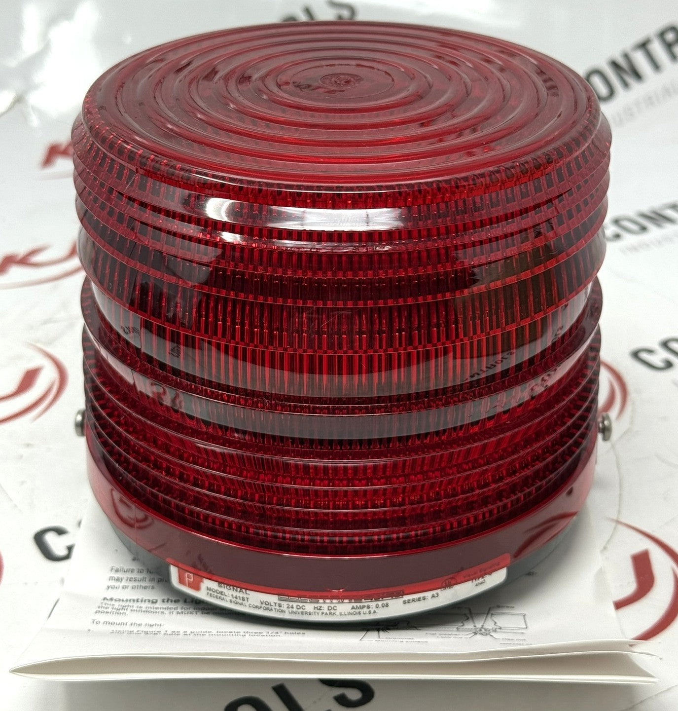 Federal Signal 141ST-024R Red Electraflash Strobe Light 24VDC1