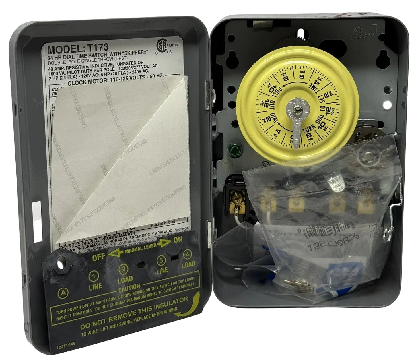 Intermatic T173 24 Hour Mechanical Time Switch DPST1