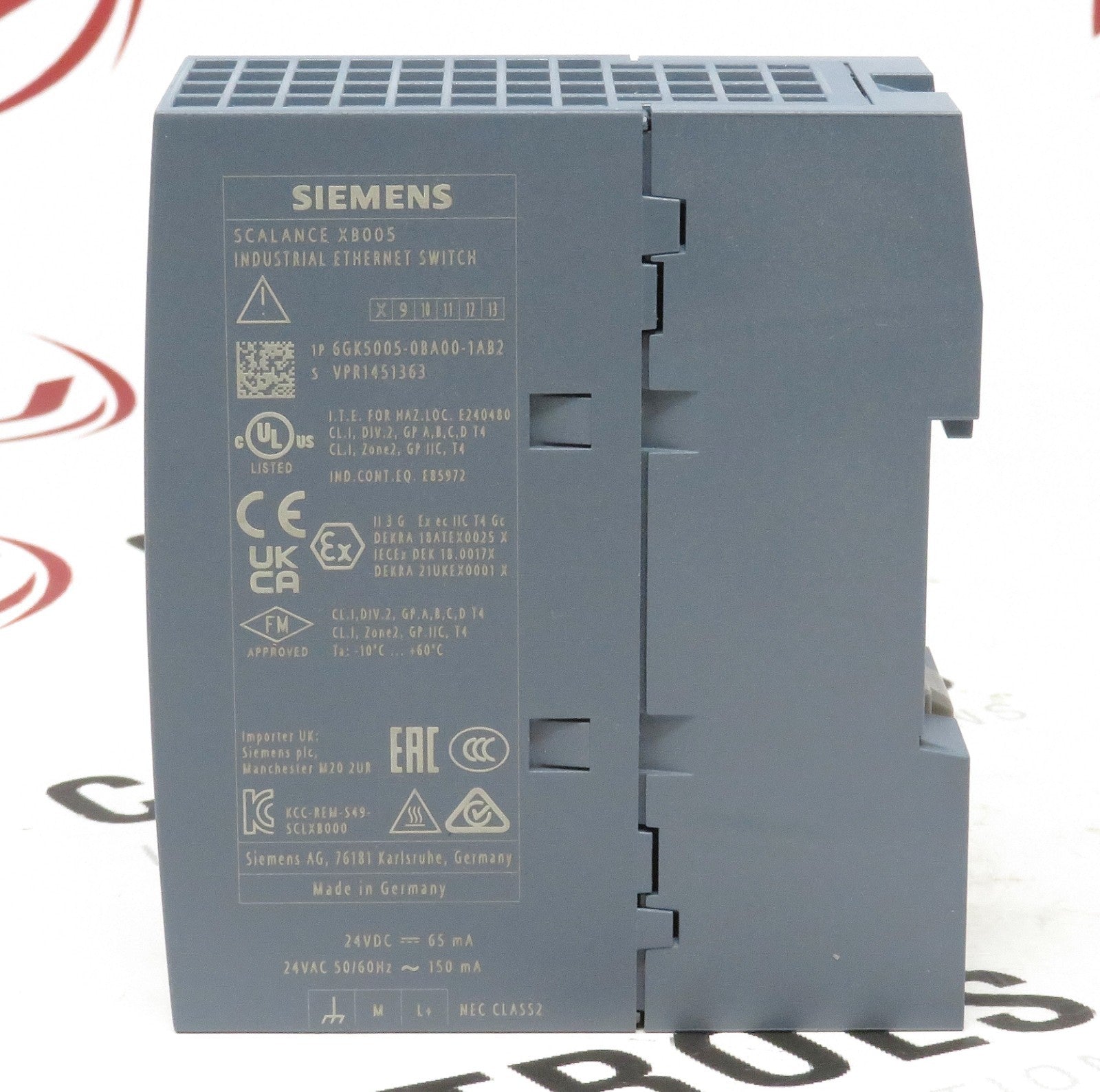 Siemens SCALANCE XB005 6GK5005-0BA00-1AB2 Industrial Ethernet Switch 5-Port2