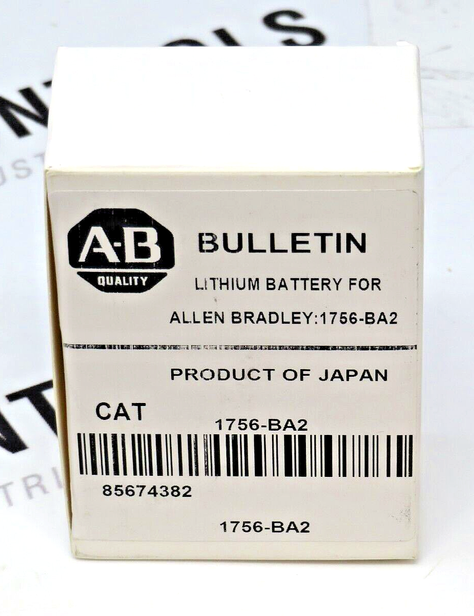 Allen-Bradley 1756-BA2 ControlLogix 3 VDC 1200 mAh PLC Lithium Battery