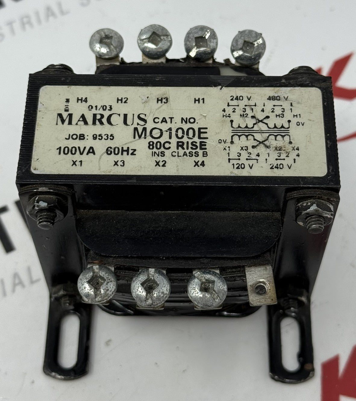 Marcus MO100E Control Transformer 100VA 240/480V 120/240V0
