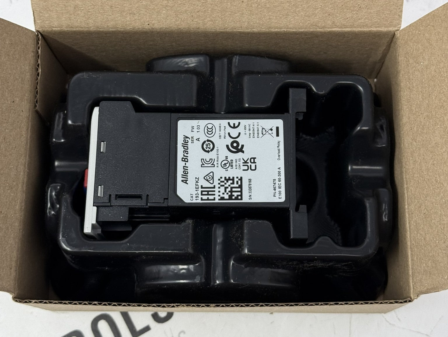 Allen Bradley 193-1EFKZ E100 Electronic Overload Relay 60-300A (Open Box)2