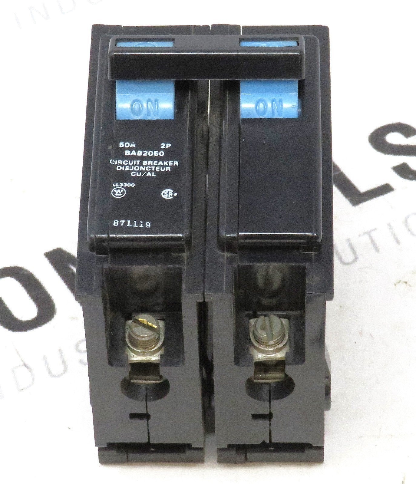 Hubbell Bryant BAB2050 Circuit Breaker 2P 50A 120/240V Bolt-On3