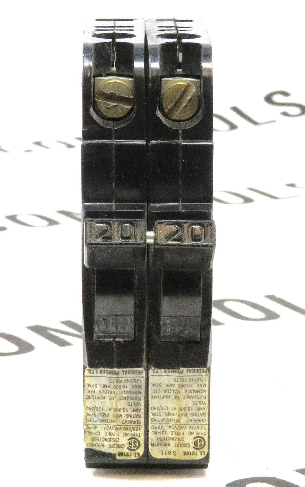 Schneider Electric Federal Pioneer NC220 2-Pole 20A Circuit Breaker 120/240V NC3