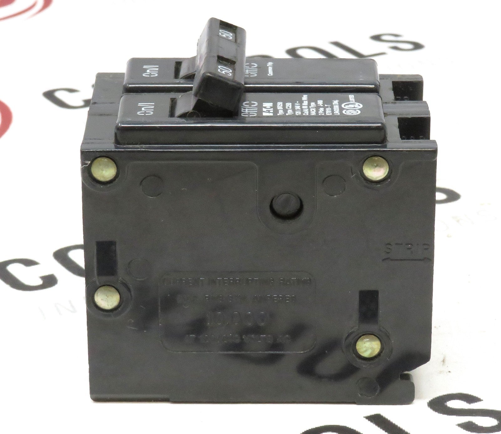Eaton BR250 2 Pole 50A Circuit Breaker 120/240V Type BR 10kA HACR UL2