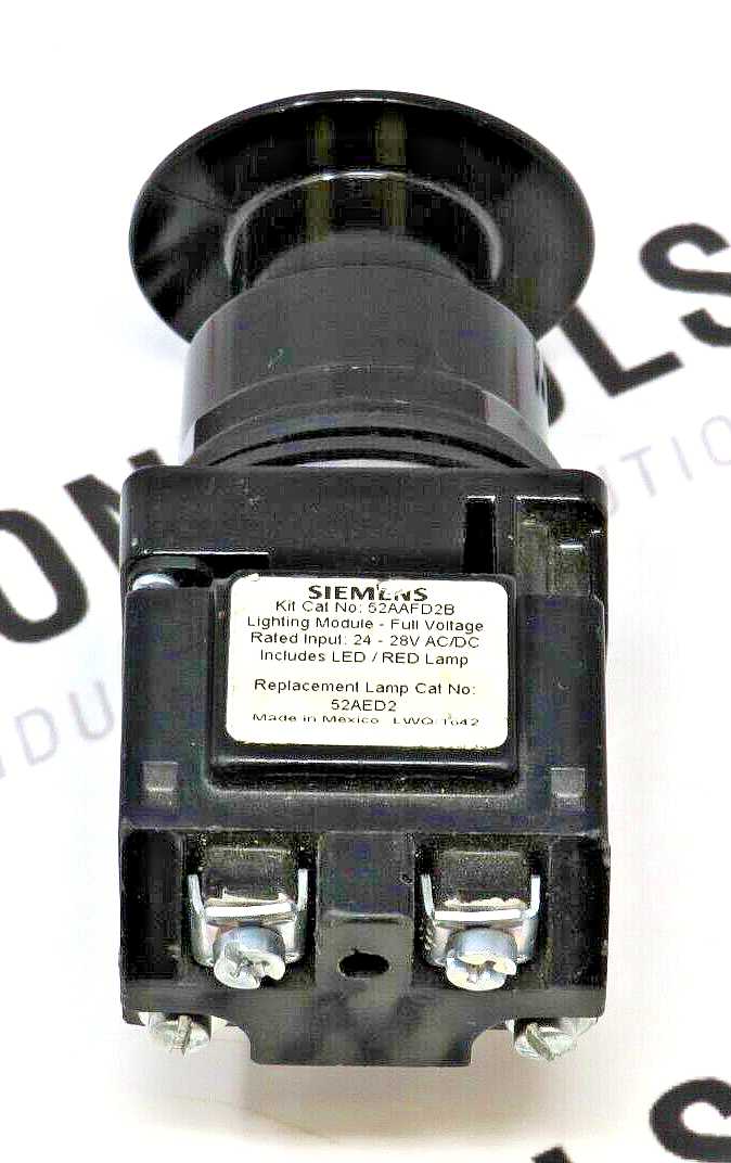 Siemens 52BP2D2AB Black Max Heavy Duty Illuminated Push-Pull Unit