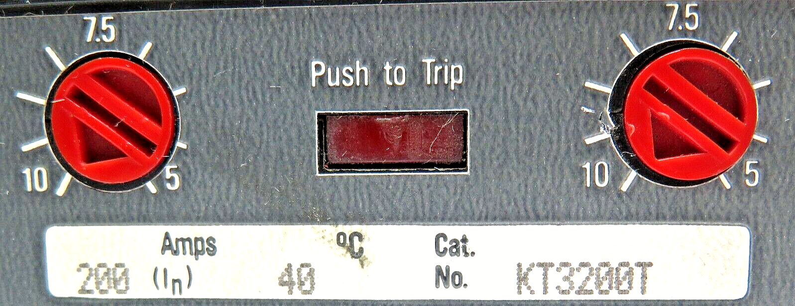 Westinghouse KT3200T 200A Thermal Magnetic Circuit Breaker Accessory Trip Unit