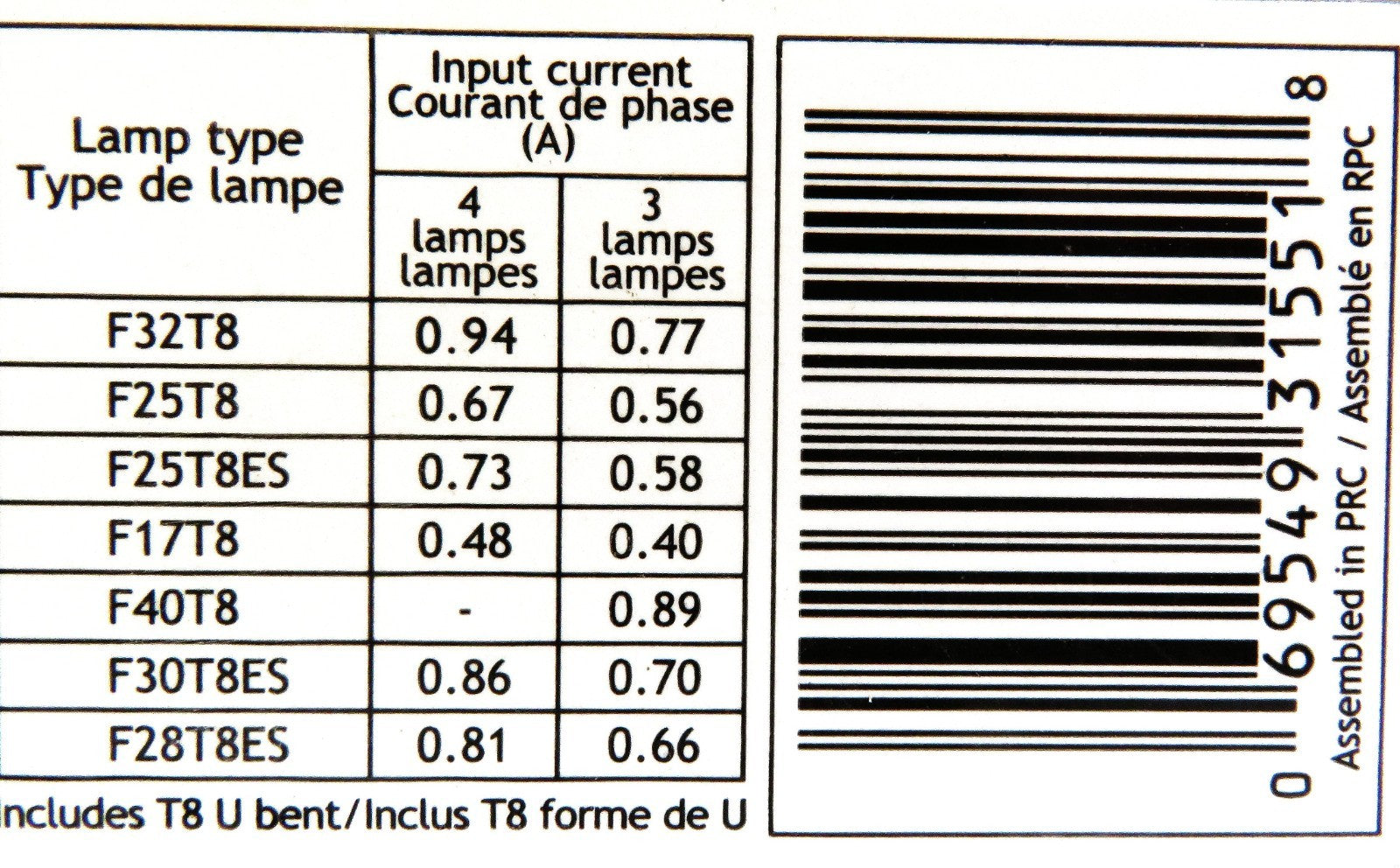 Standard Products E432T8IS120N Electronic T8 Fluorescent Ballast 120V 4-Lamp3