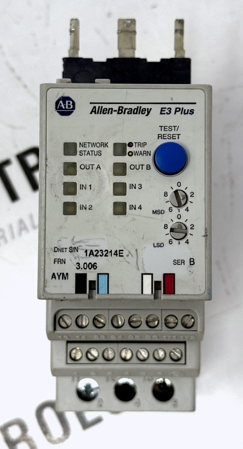 Allen-Bradley 592-EC2DD E3 Plus Overload Relay 9-45A0