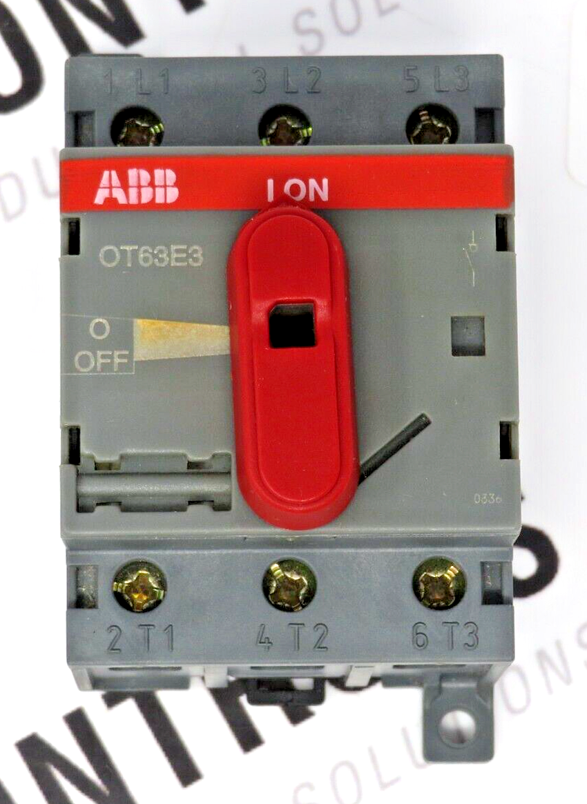 ABB-Asea Brown Boveri OT63E3 80A 600VAC Disconnect Switch