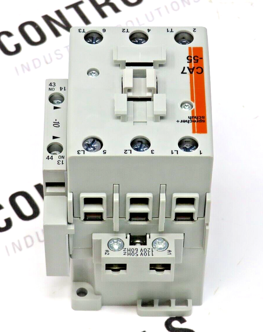 Sprecher + Schuh CA7-55-10-120 3-Pole 55A 120V/60HZ  1NO Contactor