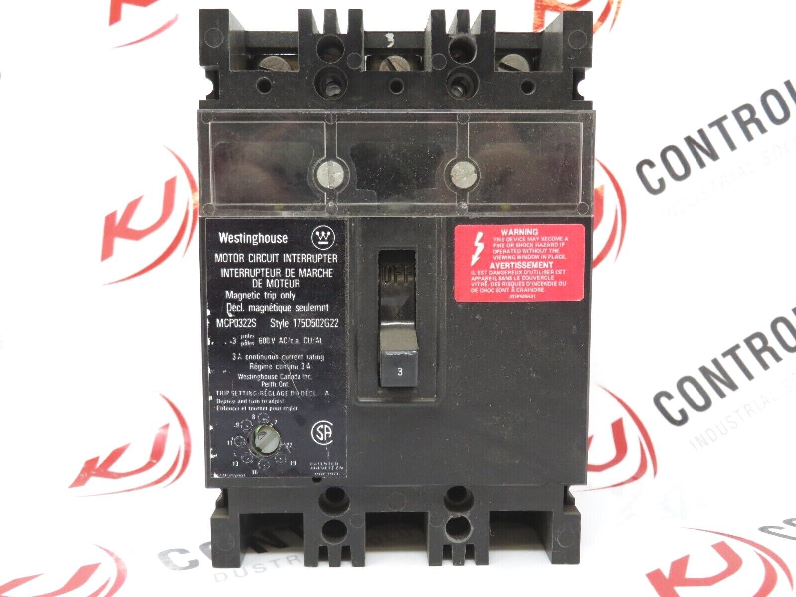 Westinghouse Circuit Breakers 3 Pole Various Amps 3A to 7A Breakers