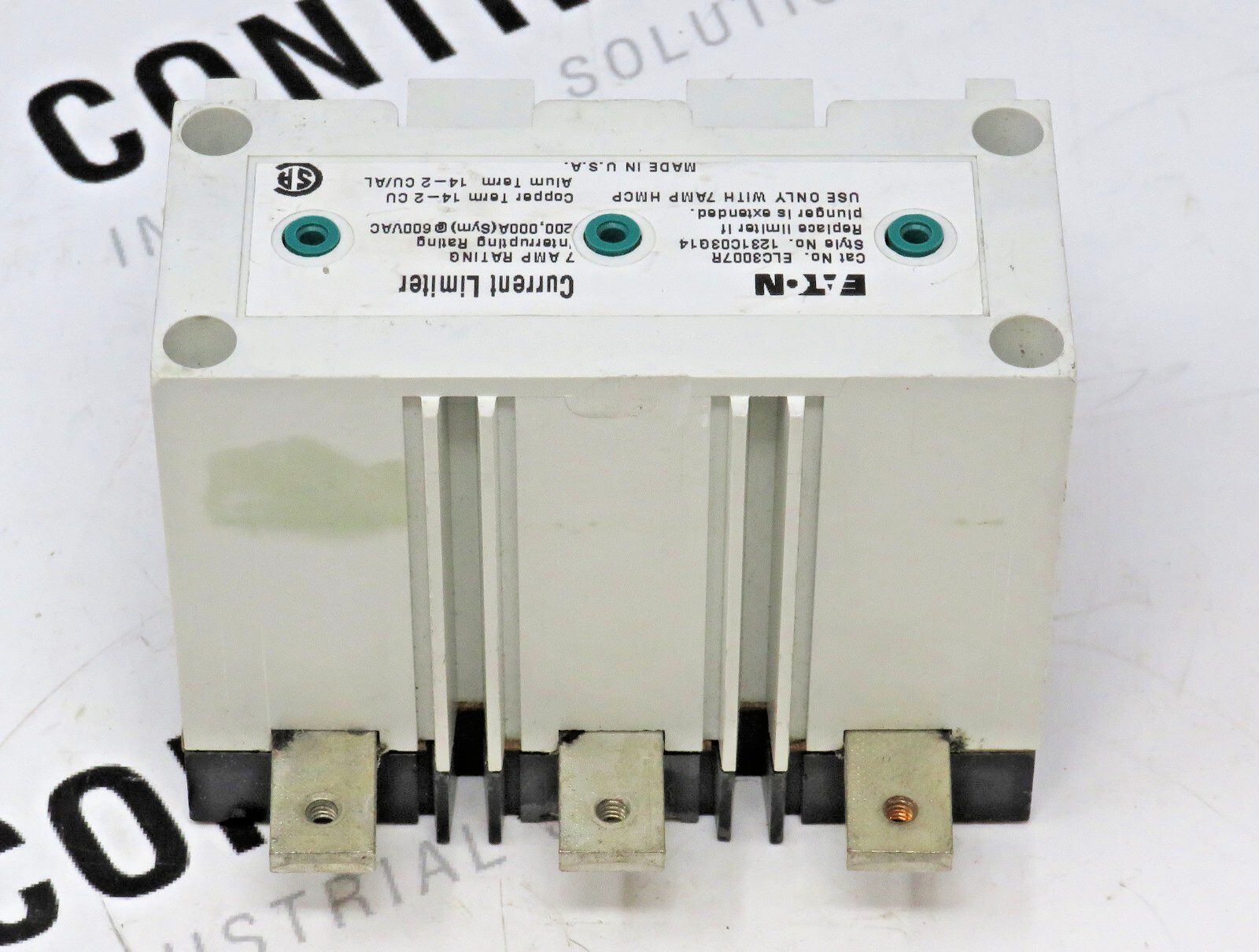Eaton ELC3007R 7A Current Limiter 3-Pole 600VAC 200kA for HMCP Breakers2