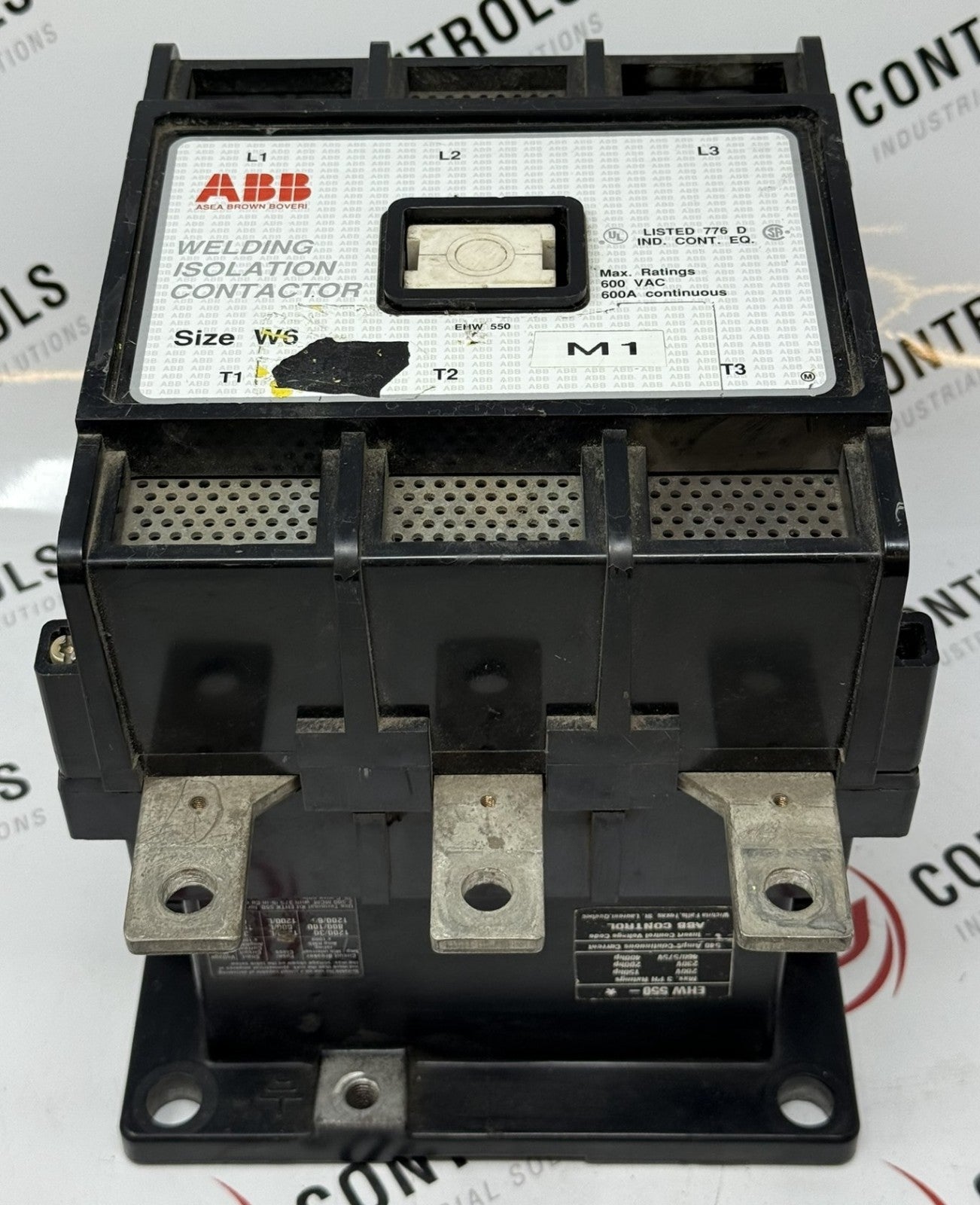 ABB EHW550C1 Welding Isolation Contactor Size WS 600A 600VAC0