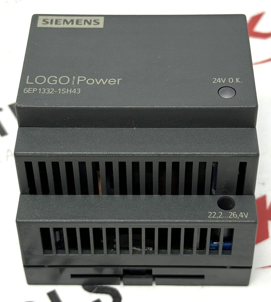 Siemens 6EP1332-1SH43 LOGO! 24VDC 2.5A 60W DIN Rail Power Supply0