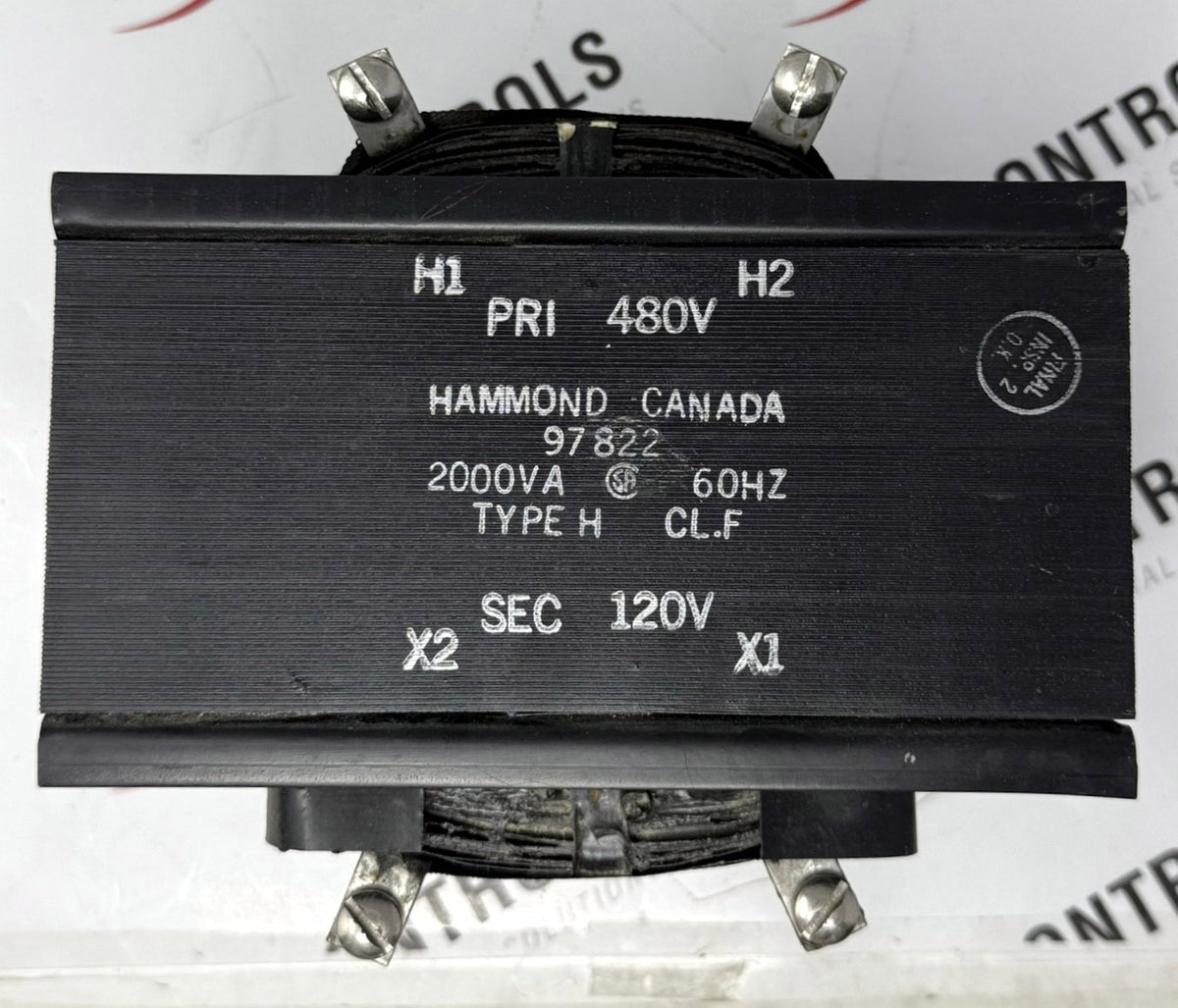 Hammond 97822 Dry Type 2kVA Power Transformer 480V/120V1