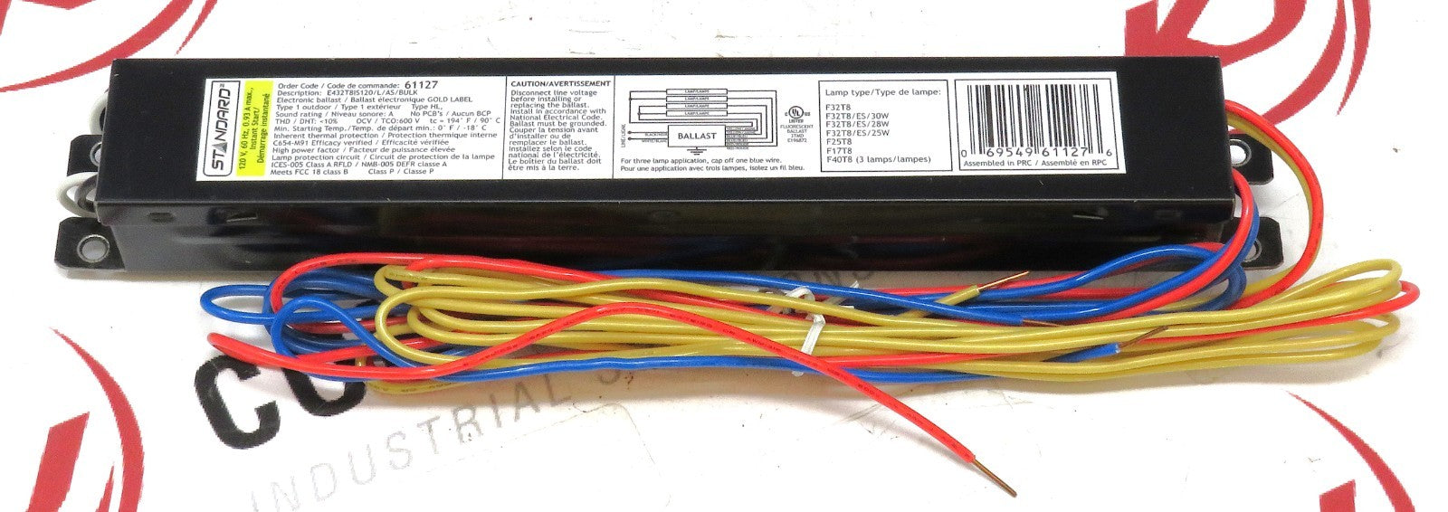 Standard Products E432T8IS120LAS Electronic Ballast 120V 4-Lamp T8 Instant Start0
