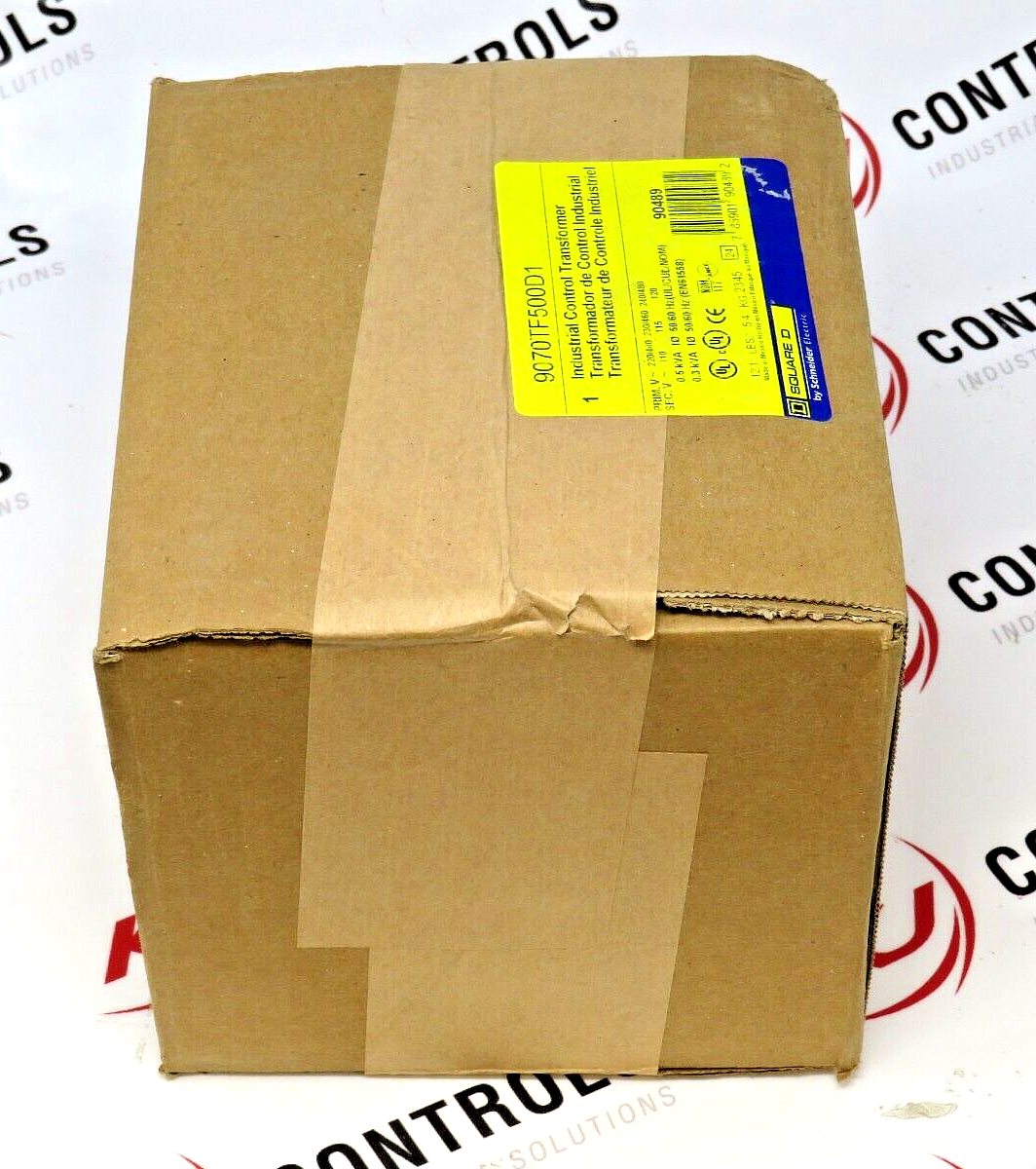 Square D 9070TF500D1 Industrial Control Transformer 0.5 kVA 240/480V to 120V