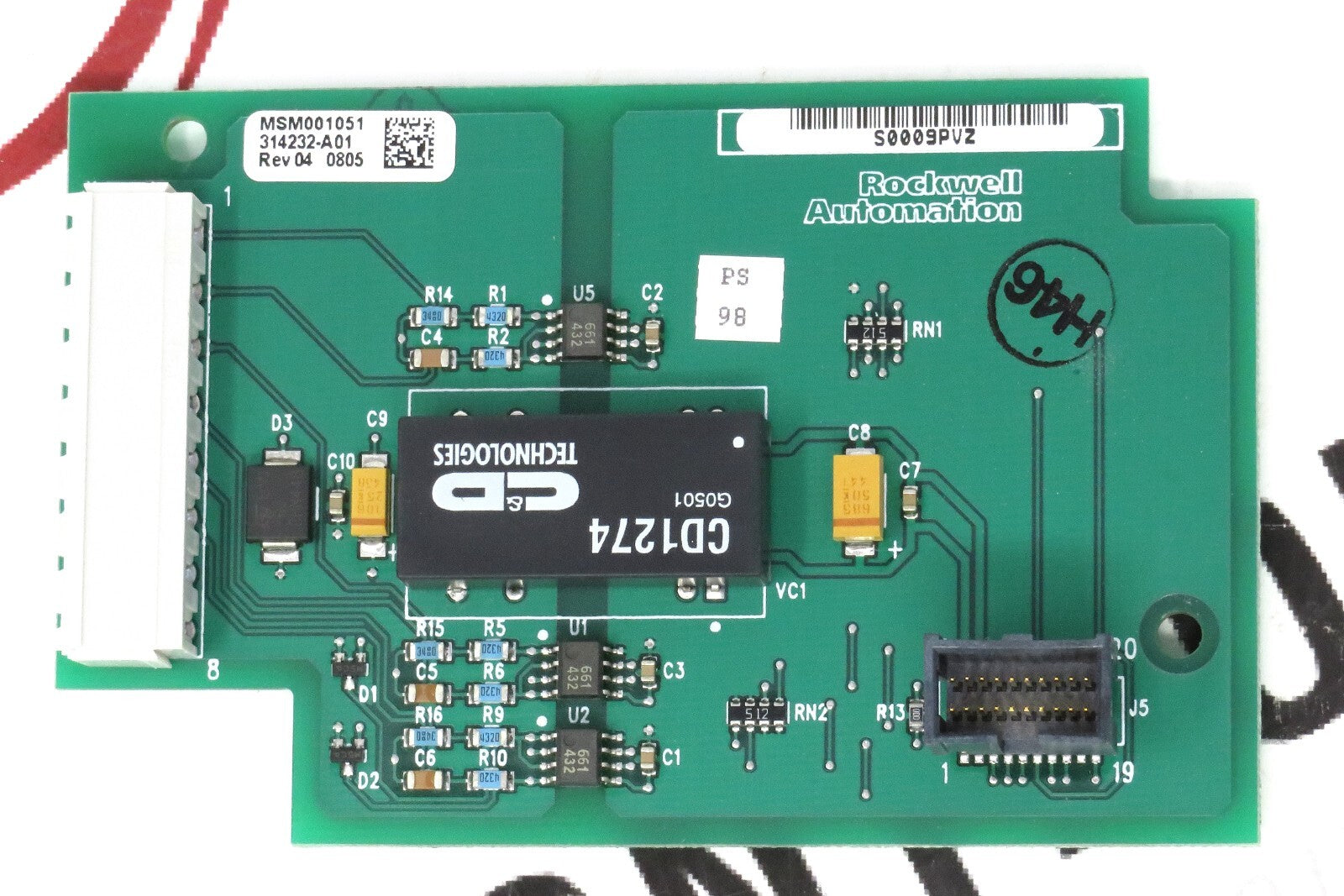 Allen-Bradley 314232-A01 PowerFlex 700 Encoder Interface Board 24VDC 20-Pin0