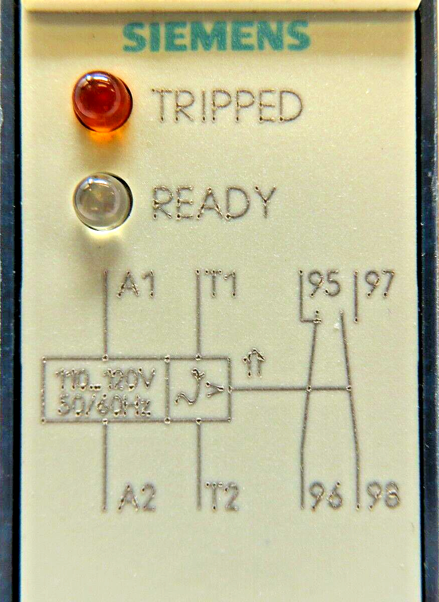 Siemens 3UN2-100-0AF7 Thermistor Motor Protection Relay, 110/120VAC, 6A