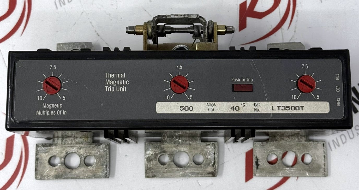 Eaton Cutler-Hammer LT3500T 3-Pole 500A Thermal Magnetic Trip Unit1