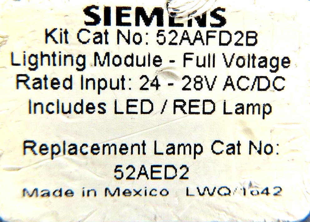 Siemens 52BP2D2AB Black Max Heavy Duty Illuminated Push-Pull Unit