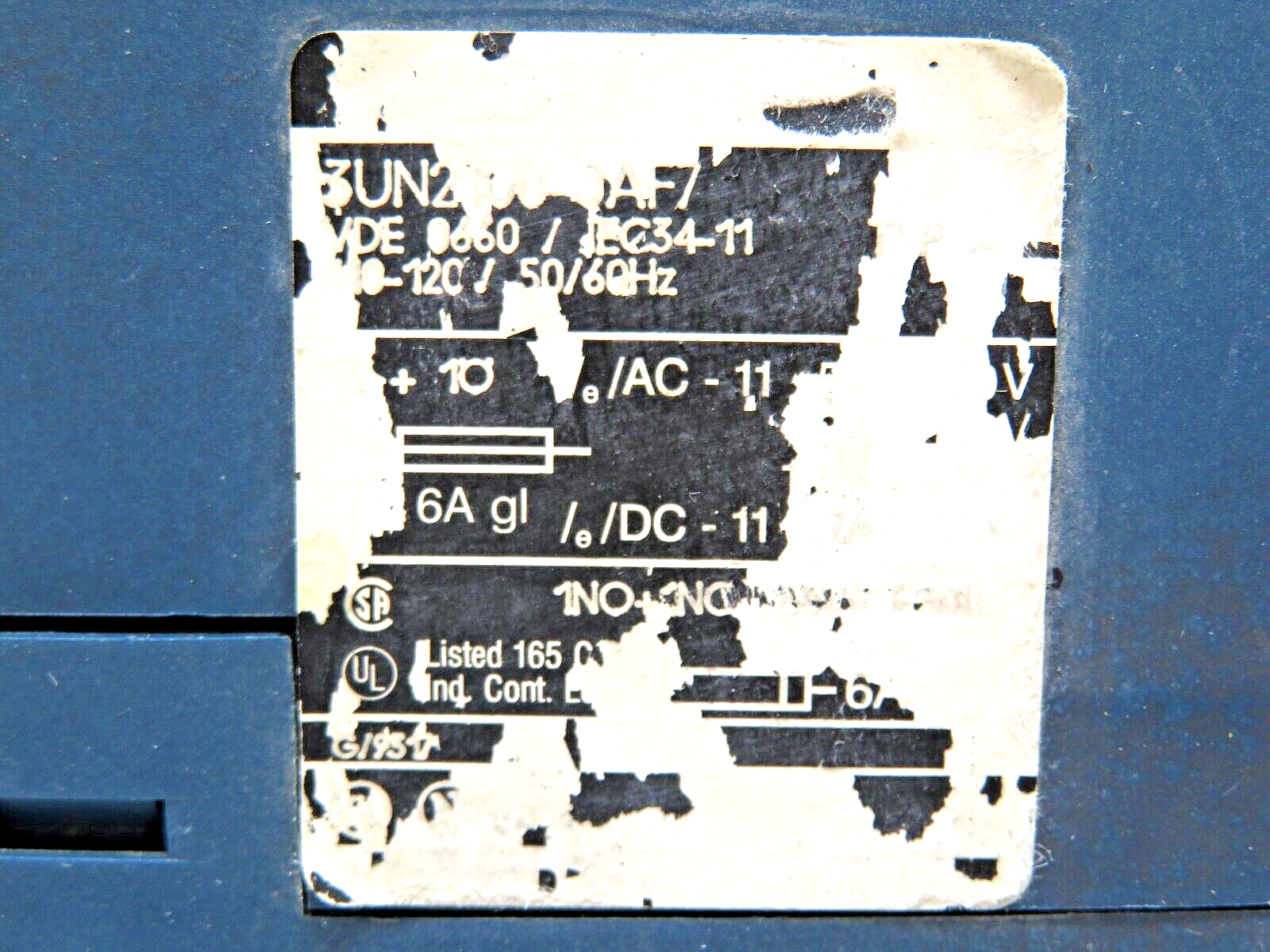 Siemens 3UN2-100-0AF7 Thermistor Motor Protection Relay, 110/120VAC, 6A