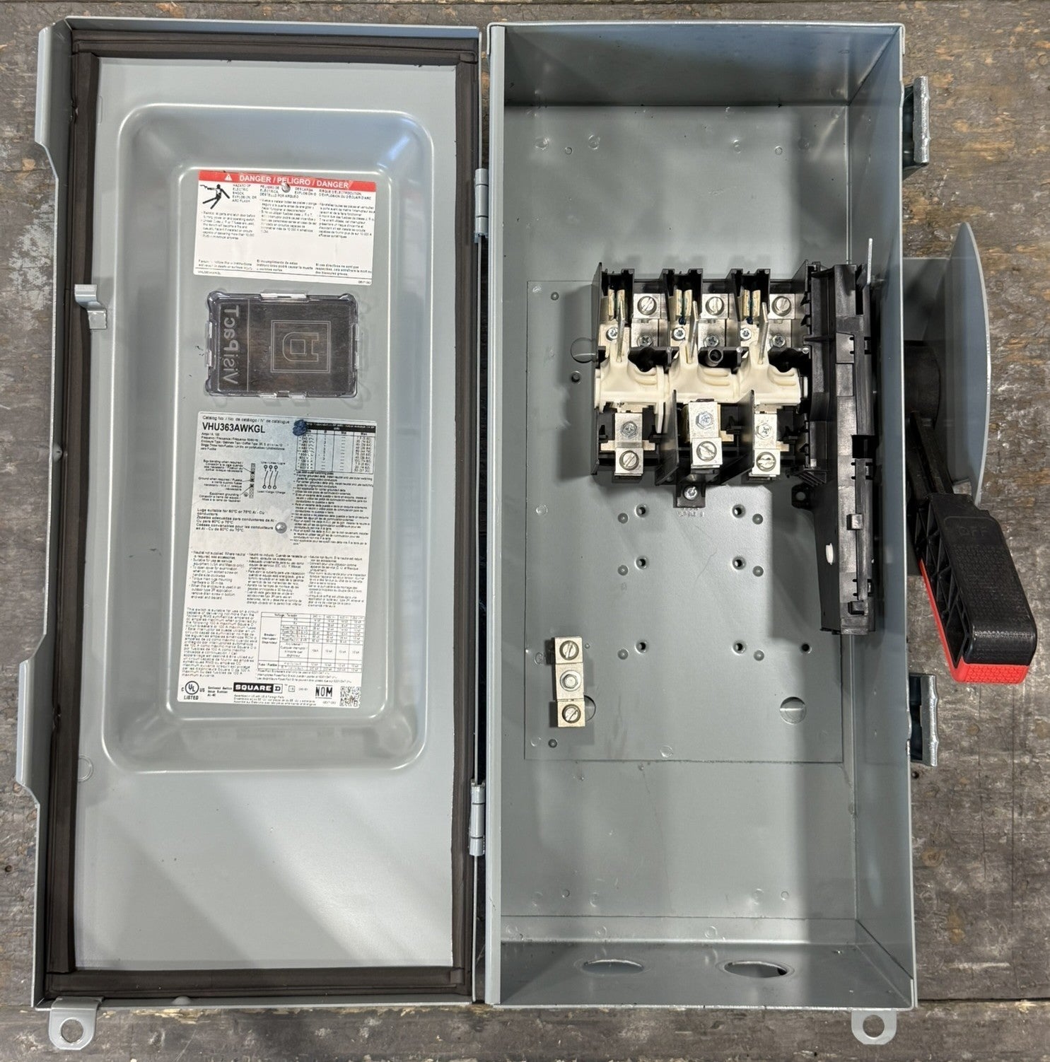 Schneider Electric Square D VHU363AWKGL 100A 600V Heavy Duty Safety Switch3
