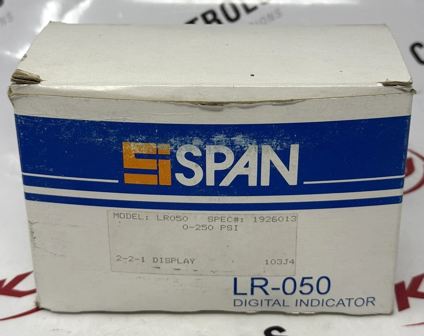 SPAN LR-050 Digital Indicator Pressure Transducer Display 0-250 PSI0