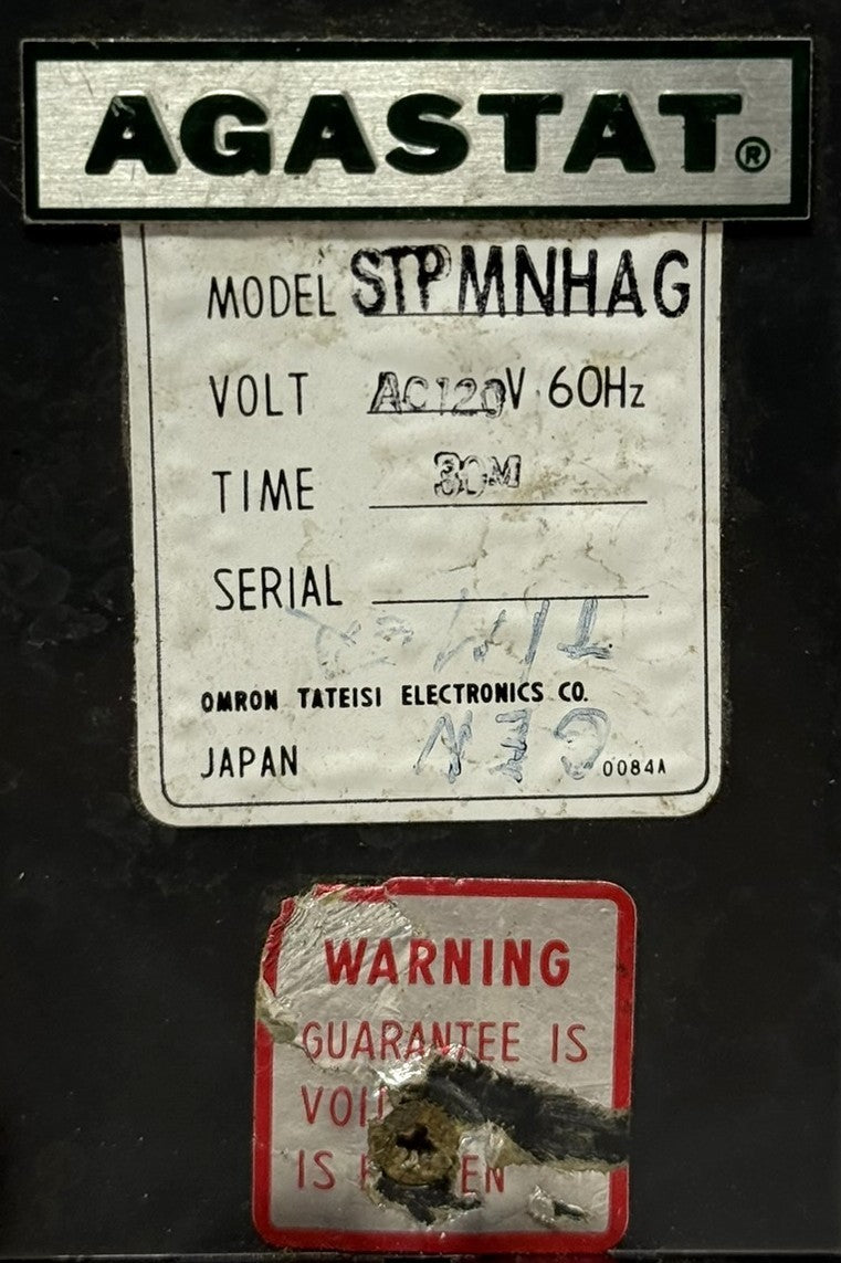 Omron STPMNHAG AGASTAT  8-Pin Motor Driven Timer Relay 120VAC4