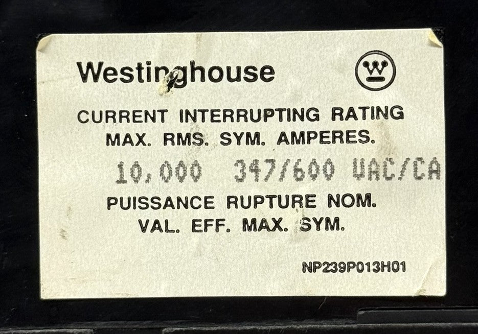 Westinghouse GCH3015 3-Pole 15A Molded Case Circuit Breaker 600Y/347V5