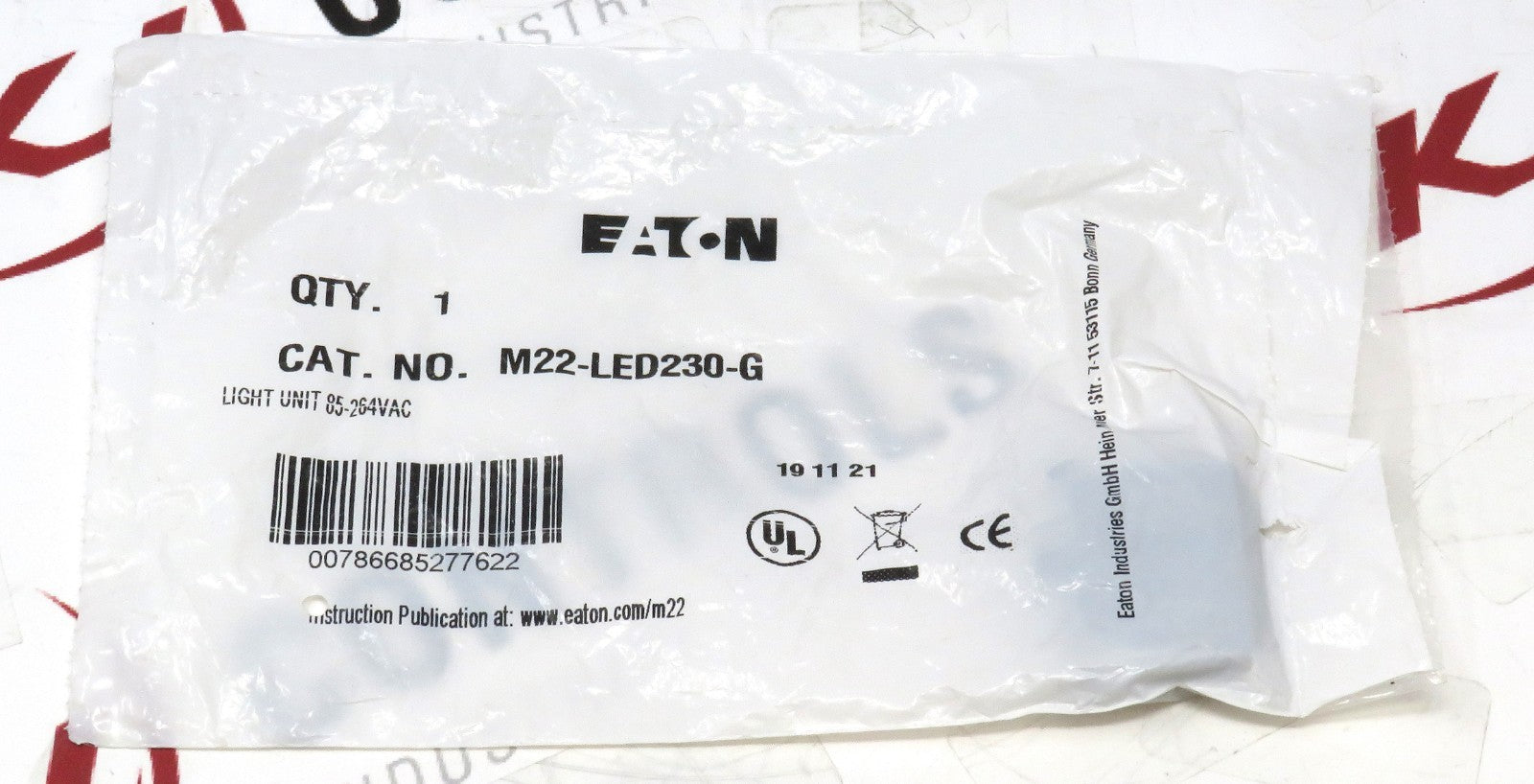 Eaton M22-LED230-G Light Block Green LED 85-264V AC RMQ-Titan Series0