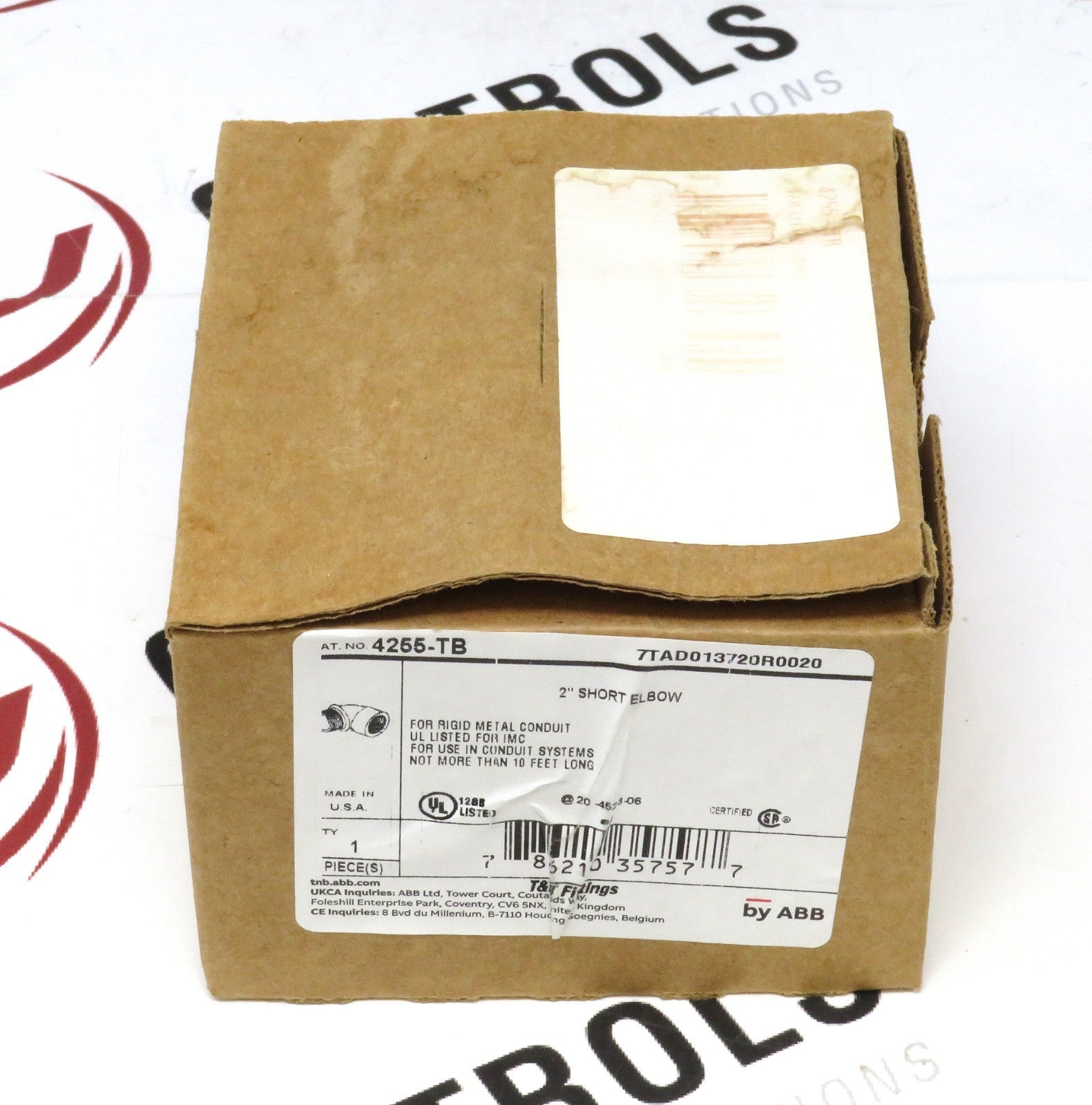 ABB T&B Fittings 4255-TB 2" Short Elbow Rigid/IMC Conduit Connector (Open Box)0