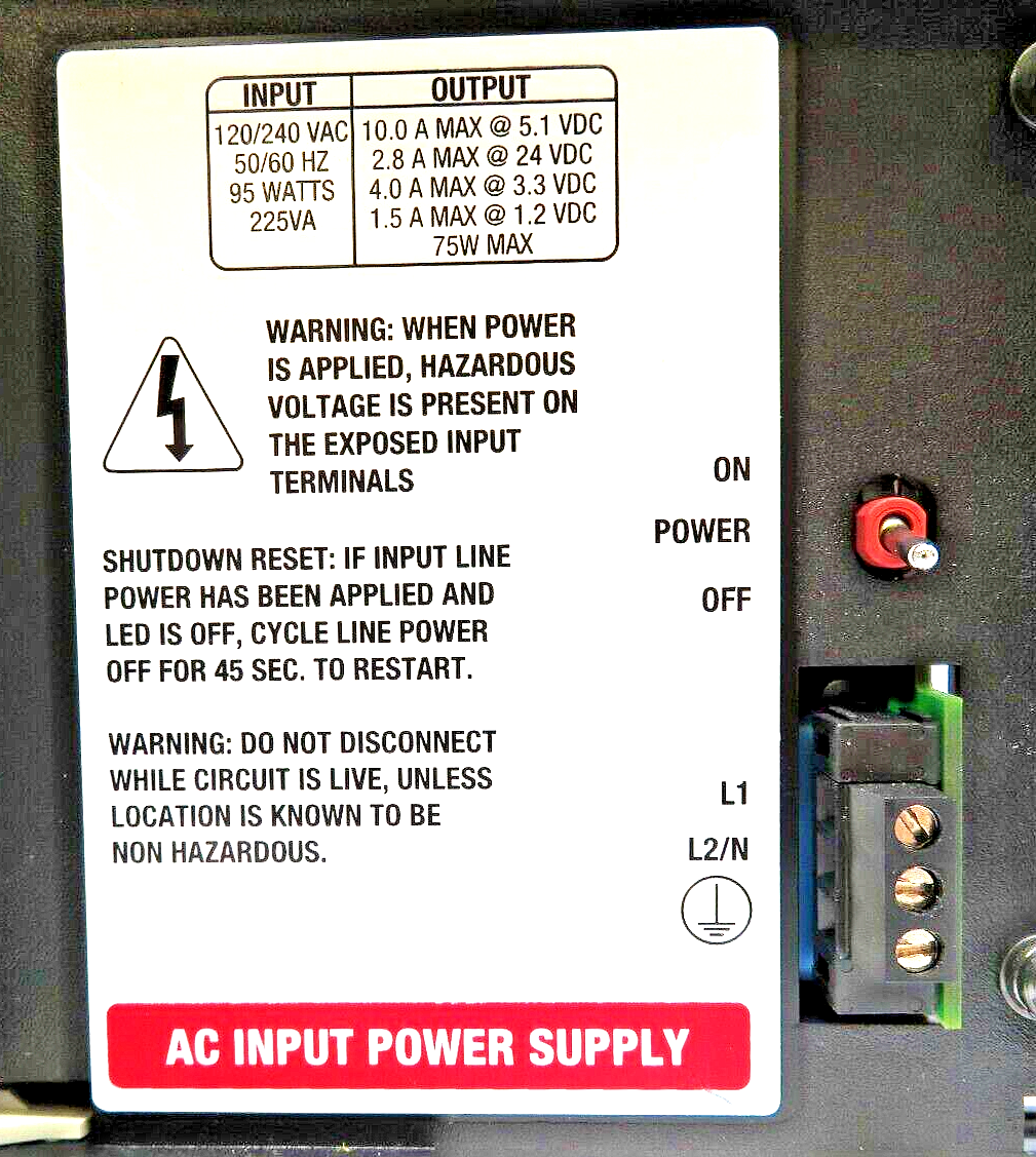 Allen-Bradley 1756-PA72 ControlLogix AC Power Supply