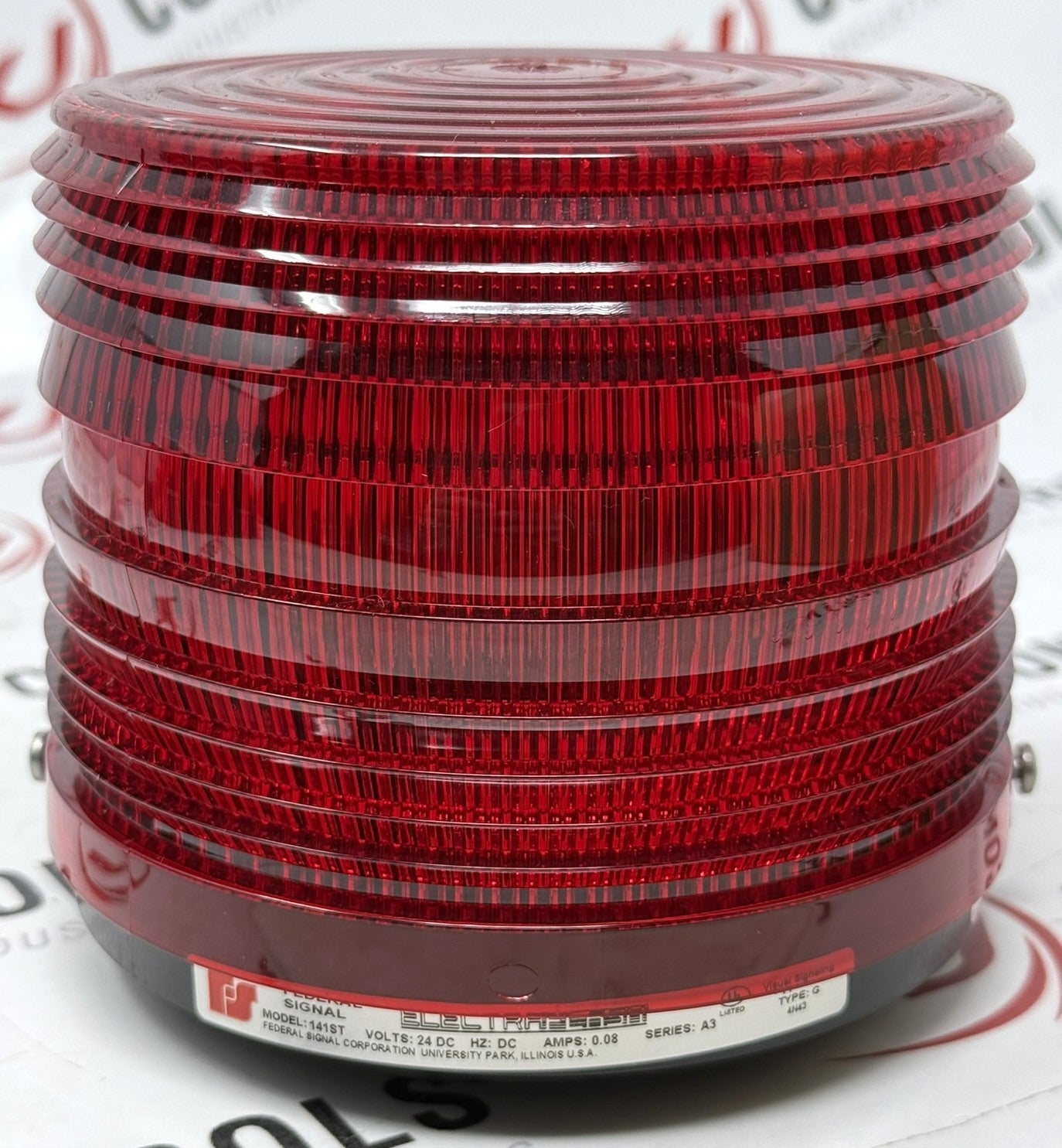 Federal Signal 141ST-024R Red Electraflash Strobe Light 24VDC2