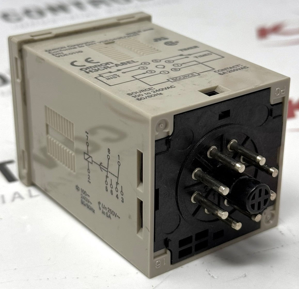 Omron H3CR-A8EL 8-Pin Timer Relay 100-240VAC 5A2