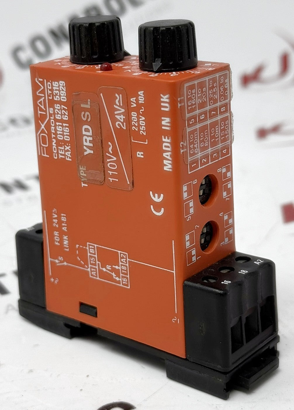 Foxtam YRD.S-110VAC-24VAC/DC Asymmetrical Cyclic Timer Relay 10A0