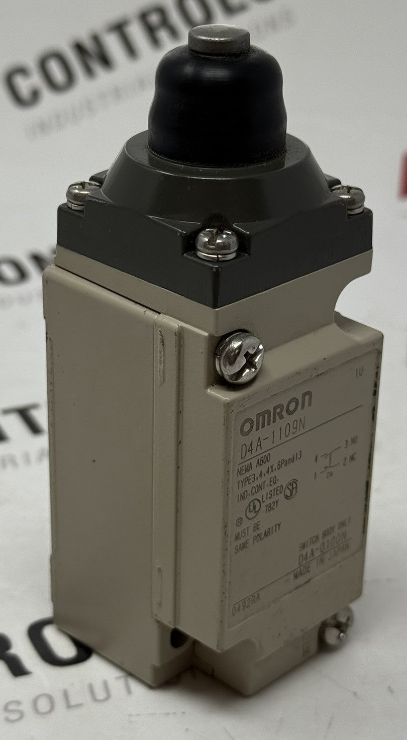 Omron D4A-1109N Heavy-Duty Limit Switch 125VAC 2A1