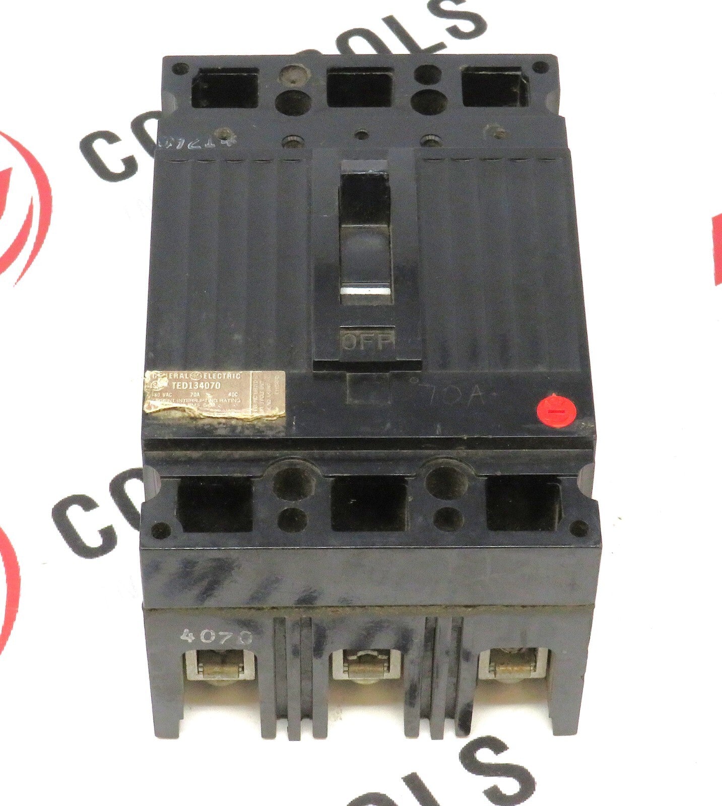 General Electric TED134070 Circuit Breaker 3-Pole 70A 480V AC 600V AC 500V DC0