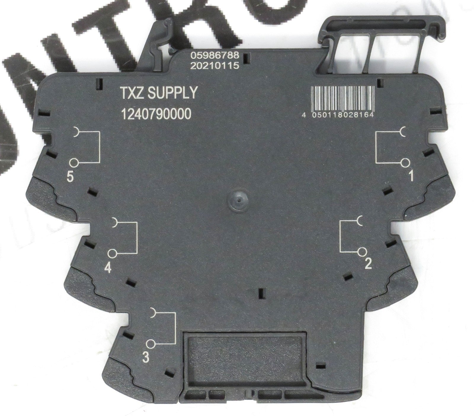 Weidmüller 1240790000 TXZ Supply Relay Base Socket 6.2mm DIN Rail Mount0