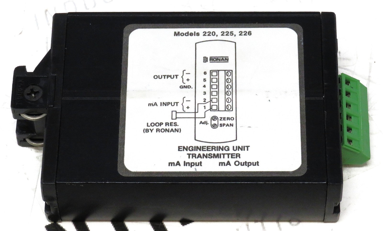 Ronan Engineering Ltd. X54-226-420-B Transmitter 4-20mA I/O DIN Rail Mount3