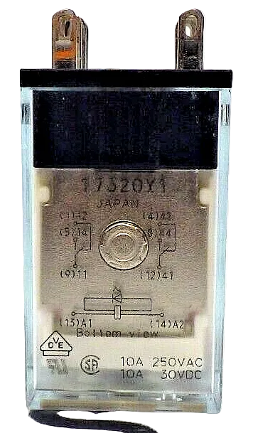 Omron MY2N-24VAC-S 8-Pin DPDT 10A Relay 24V AC with LED and Mechanical Indicator