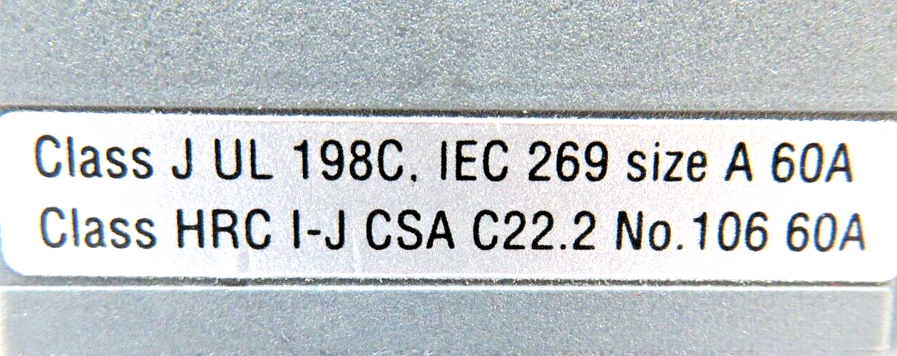 ABB-Asea Brown Boveri OS60J12 60A 600VAC Fusible Disconnect Switch