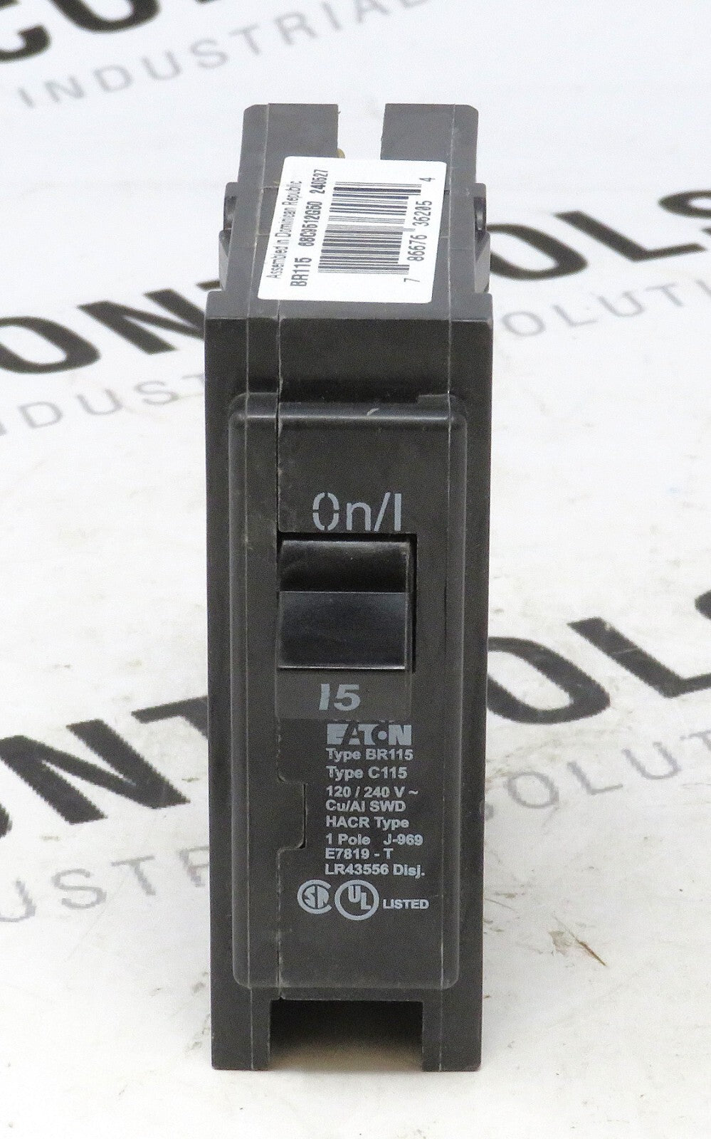 Eaton Cutler-Hammer BR115 1-Pole 15A 120/240V Plug-On Circuit Breaker0
