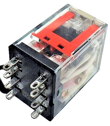 Omron MY2N-24VAC-S 8-Pin DPDT 10A Relay 24V AC with LED and Mechanical Indicator