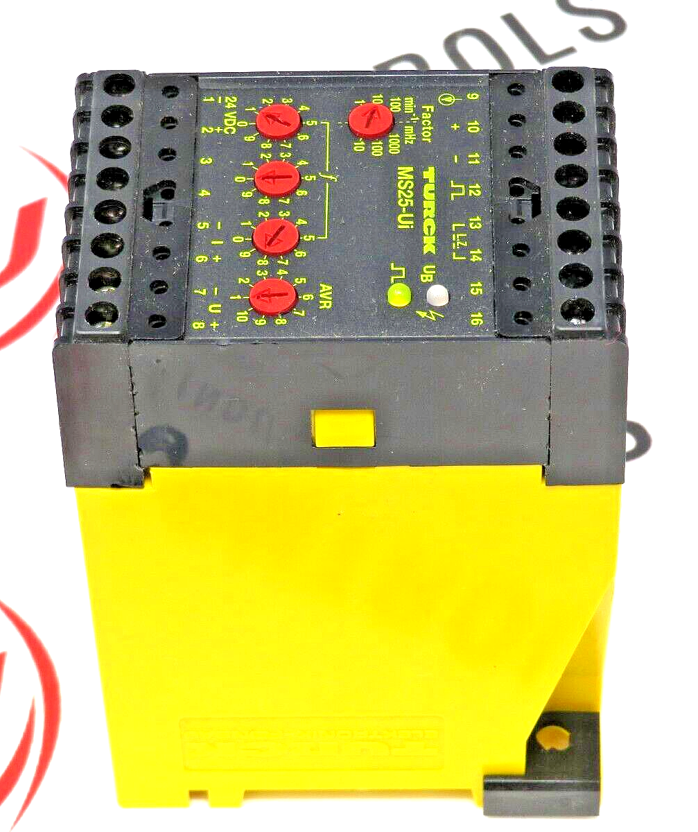 TURCK MS25-UI/24VDC Multi-Safe 1-Channel Rotational Speed Monitor