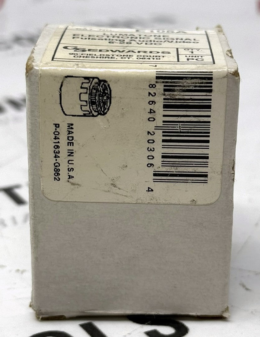 Edwards E105A Lumatone Pulsating Audio/Visual Electronic Signal 6-28VDC1
